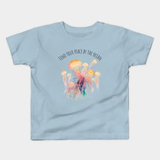 Watercolor Jellyfish | Motivational Quotes | Marine Life Kids T-Shirt